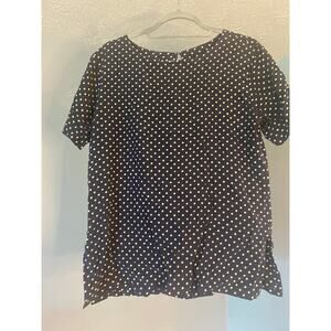 Vintage Burberry ￼Polkadot￼ 100% silk blouse size Medium